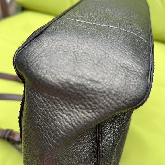 Elegant Coach Metallic Tote Bag with brown leather handles. Pre-loved. - Picture 9 of 9